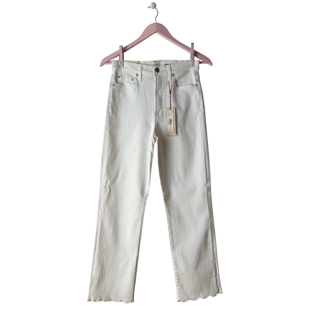 Alice + Olivia White Jeans Size 28